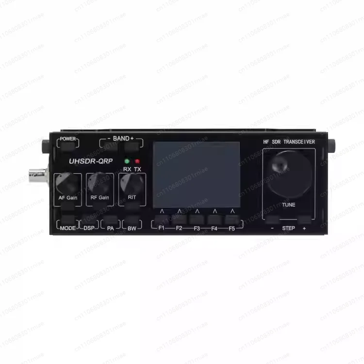 MCHF V0.6.3 HF SDR Transceiver QRP Transceiver Amateur Ham Radio (Transparent /Black Buttons) With power supply + Microphone