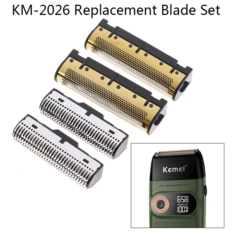 For KM 2026 Replacement Blades Professional Blades Set Hair Trimmer Clipper Barber Cutting Shaving Accessories for Kemei Barbers