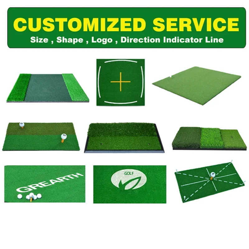 

High Quality 5x5ft Aids Practice Driving Range Mats Double Nylon Grass Golf Hitting Training Mat