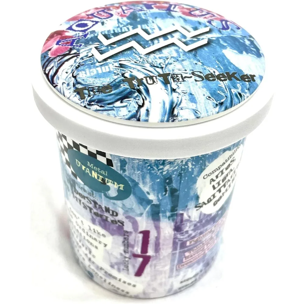 شمعة معطرة بالياسمين على شكل برج الدلو في وعاء سيراميك قابل لإعادة الاستخدام، 12.3 أونصة، رائحة تدوم طويلاً #5