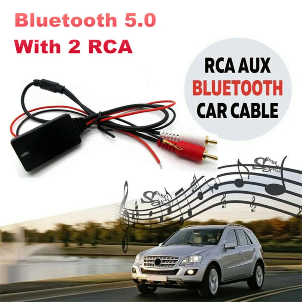 Hot Bluetooth AUX Receiver Module 2 RCA Cable Adapter 10M Range For Car Audio/Stereo