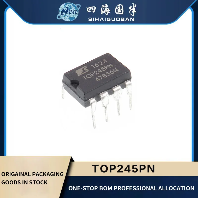 5PCS Original Chip TOP244PN DIP-8 TOP245PN DIP-7 TOP245YN TOP244YN TO-220 TOP242GN SOP7 TOP244GN Power Management Chip