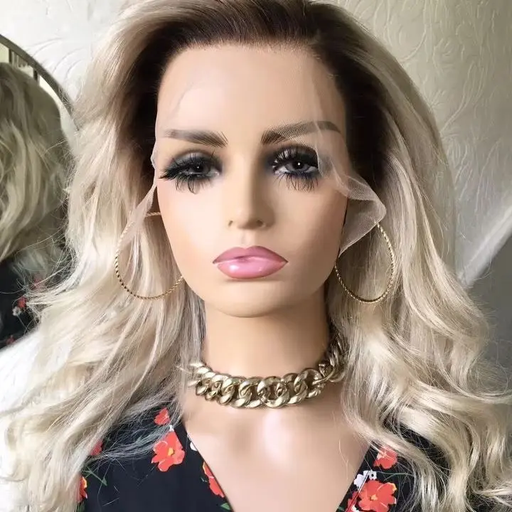 white-blonde-synthetic-lace-front-wig-with-dark-roots-shoulder-deep-wave-glueless-bob-wig-for-white-women-daily-use-wear-go