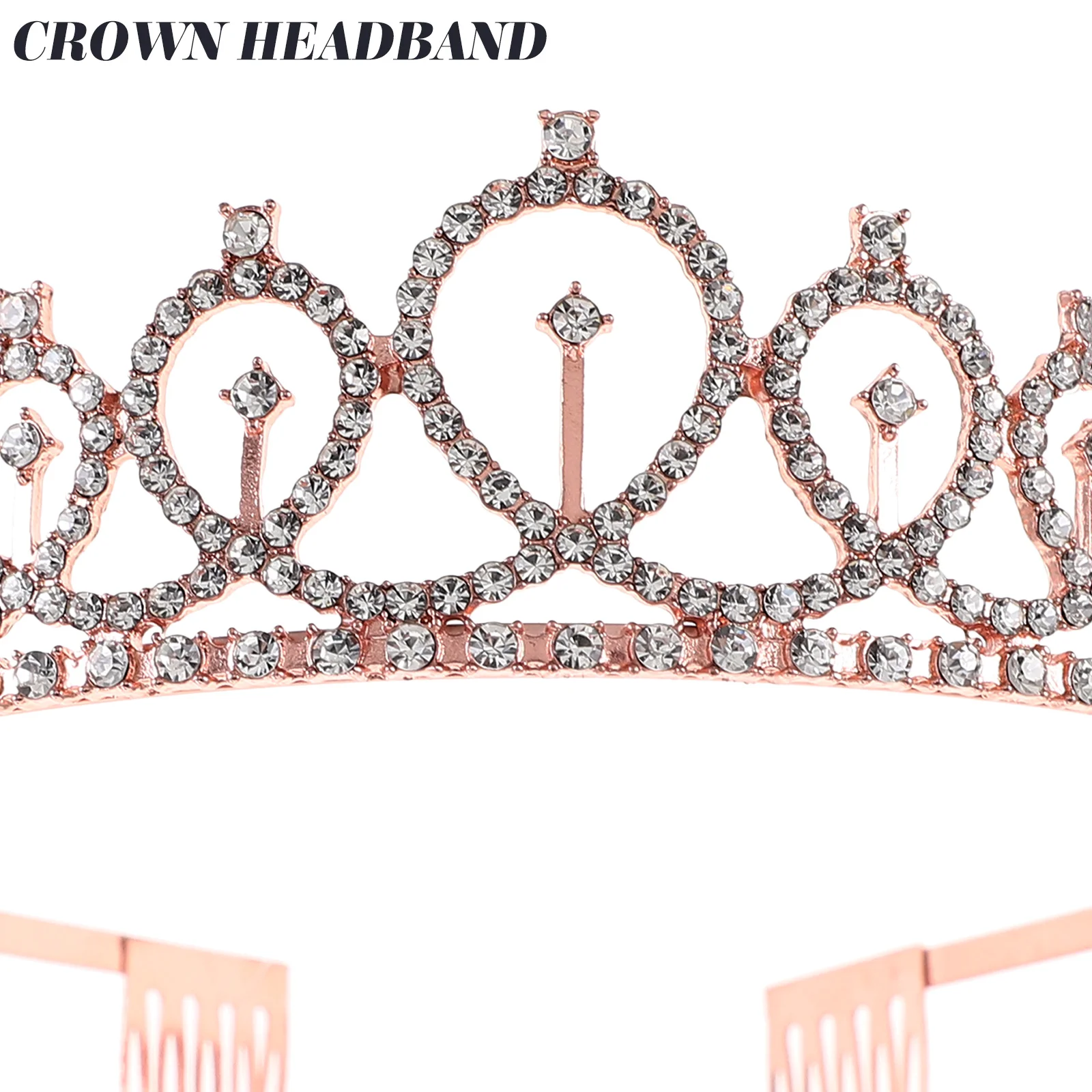 

Bride Veil Crown Headband Bridal for Women Headdress Accessories Wedding Headbands