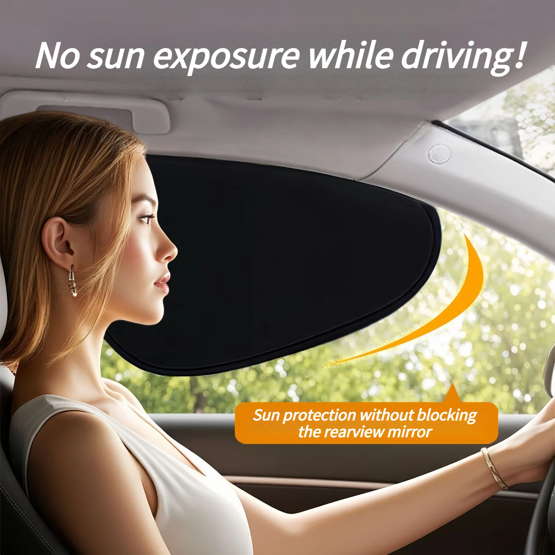 Automotive vinyl electrostatic sunscreen film, sunscreen and thermal insulation curtains, opaque, automotive glass sunshade