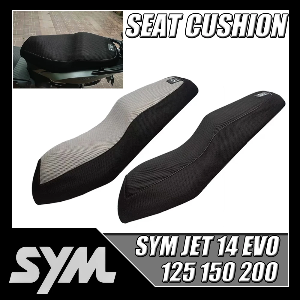 

For SYM JET 14 EVO 125 150 200 Protective Cushion Seat Cover Nylon Fabric Saddle Seat Cover Breathable Insulation Cushion