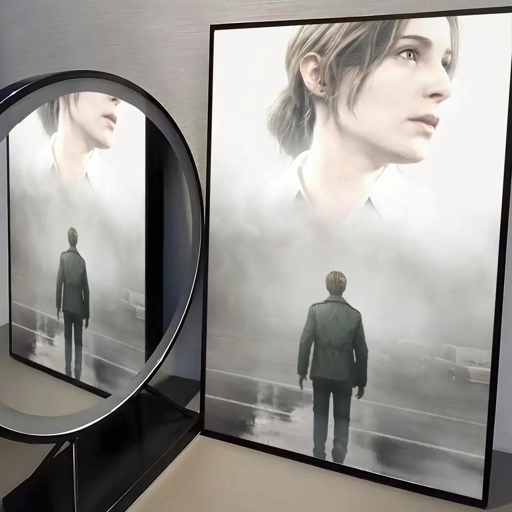Klassisches Spiel S-Silent Hill 2 Poster, moderne minimalistische Wandkunstdrucke für Schlafzimmer, Wohnzimmer, Heimdekoration, Inneneinrichtung, Geschenk – Detail 11