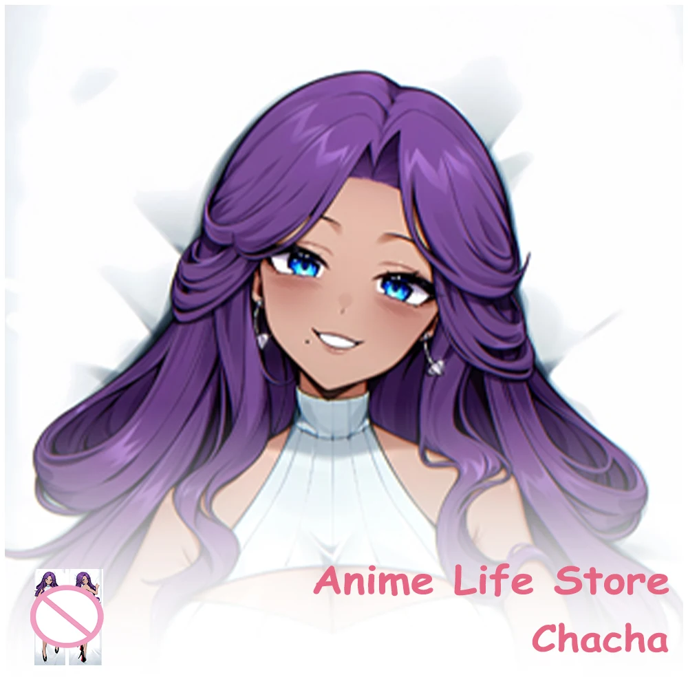 Dakimakura Anime VTuber Chacha Pillowcase Double-Sided Printed Long Body Pillow Cover Otaku Bedding Cushion Covers Decor Room
