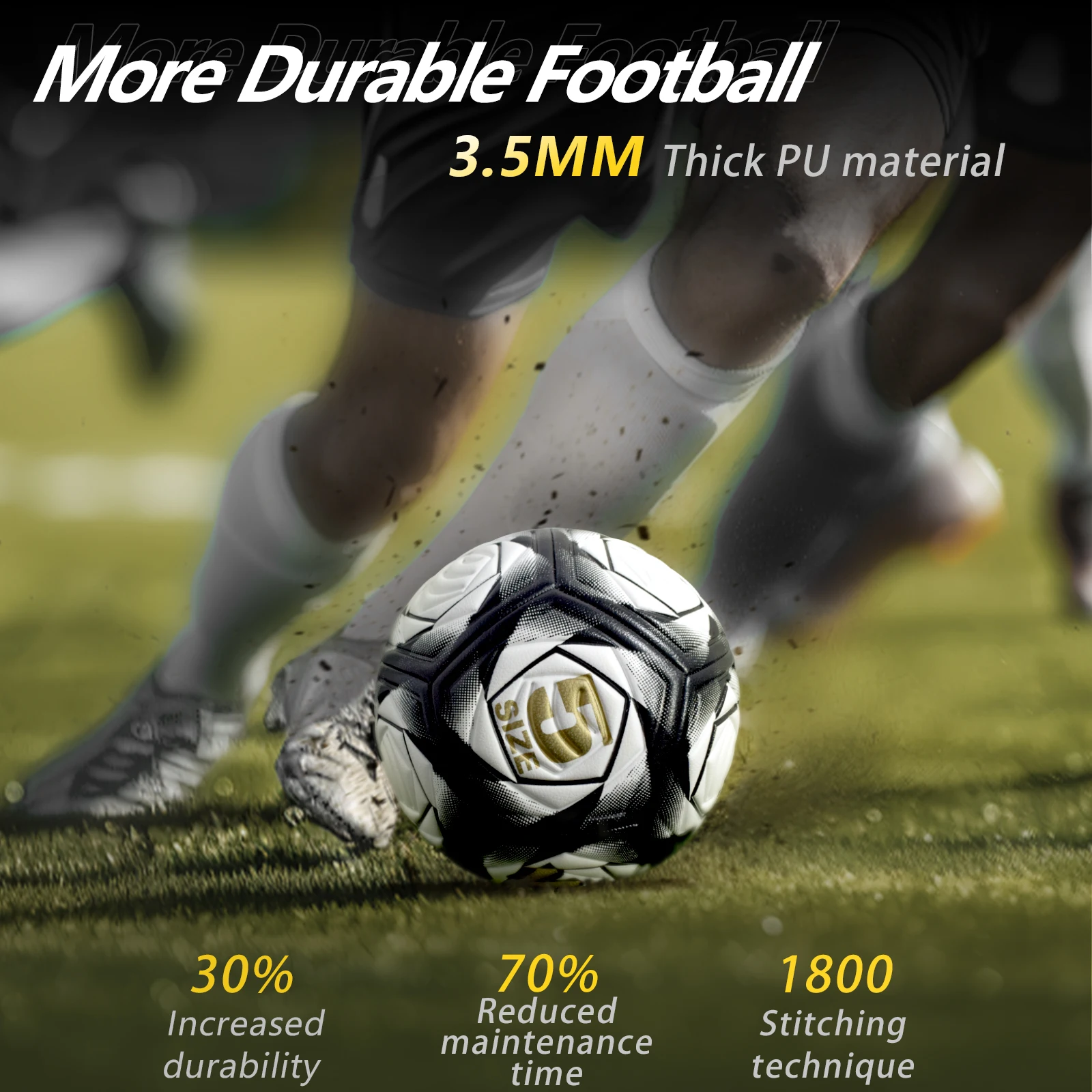 Nuevo 5th Premier League fútbol adulto alta elasticidad entrenamiento Champions League partido fútbol resistente al desgaste PU adhesivo caliente Eu