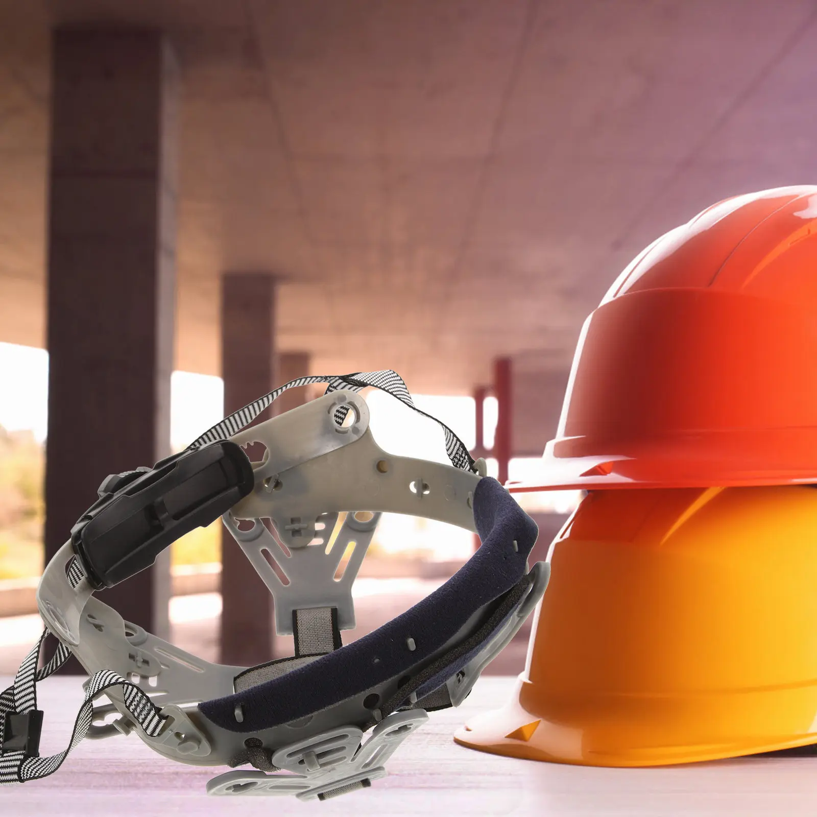 

Hard Hat Suspension System Replacement Liner for Safety Helmets Comfortable Breathable Cloth Plastic Design Worksite Essential