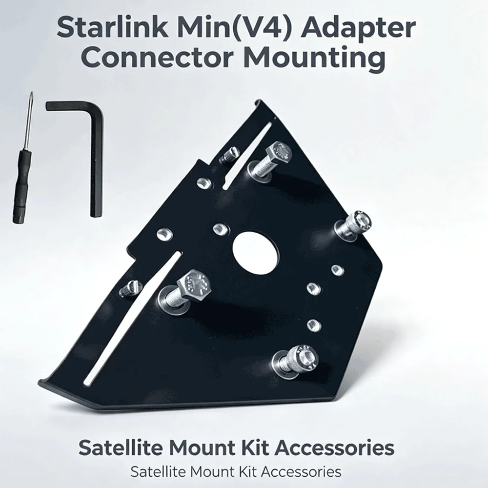 For Starlink Mini(V4) Adapter Connector Mounting,Starlink Internet Satellite Mount Kit Accessories,Compatible with Starlink Mini