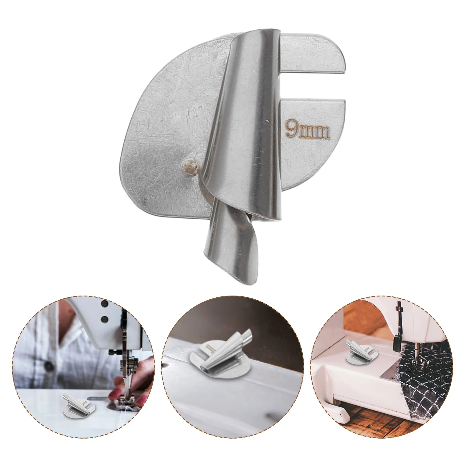 

6Pcs Rolled Hem Presser Foot 5-10Mm Adjustable Metal Hemming Foot for Sewing Machine Universal Rolled Hemmer Attachment for Home