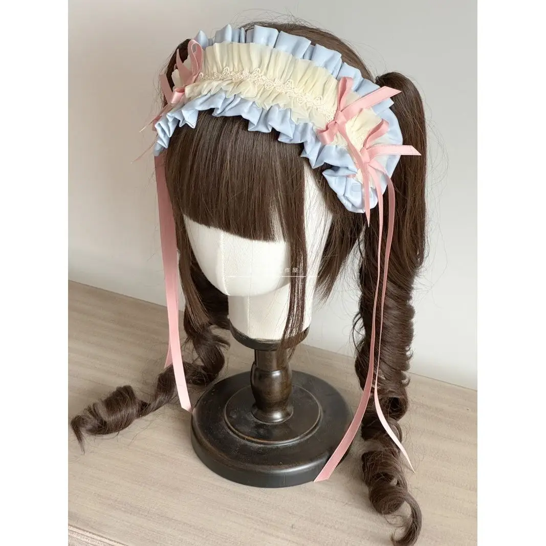 Original hecho a mano algodón amor Lolita banda para el cabello muñeca estado de ánimo limitado chica cinta accesorios para el cabello