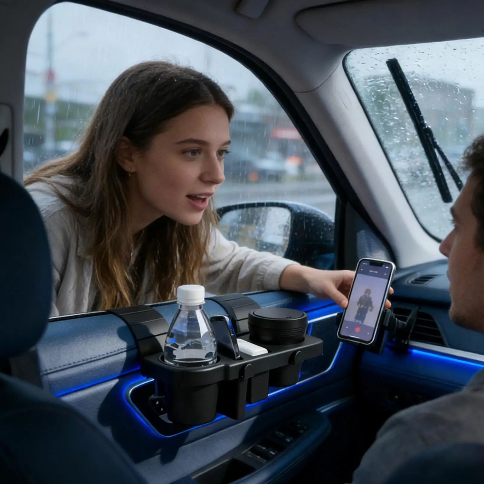 

Автомобильный держатель для стаканов, нескользящий, многофункциональный, с расширением для окна, для хранения вещей в салоне автомобиля, для мобильных телефонов, для грузовиков, лодок