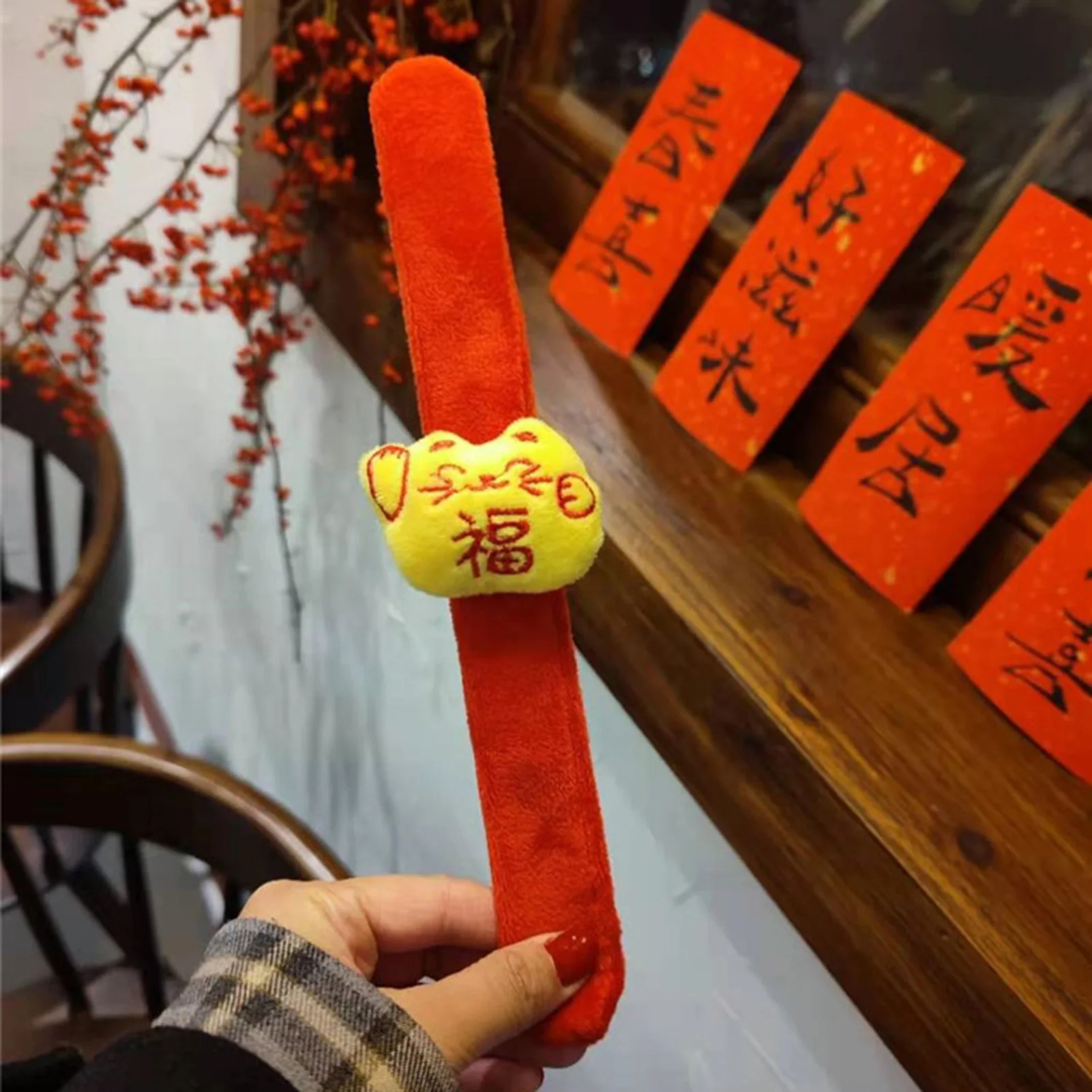 Cartoon New Year Snaps Bracelets Personalized Stuffed Rings Bracelets Gift For New Year