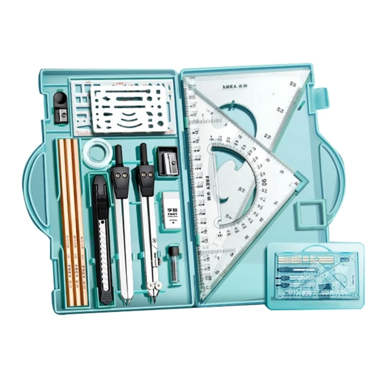 Professional Geometry Set Geometry Kit-for Student Drawing Tools,Drafting Supply