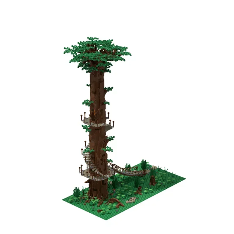 인기 스타 영화 모델 Moc 빌딩 블록 우주 나무 집 기술 모듈식 블록 선물 크리스마스 장난감 DIY 세트 조립