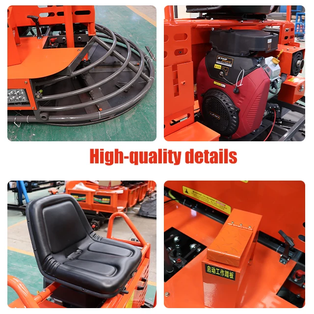 Gran oferta, máquina de paleta eléctrica para montar, pulido de hormigón, helicóptero de 1200mm para construcción de carreteras