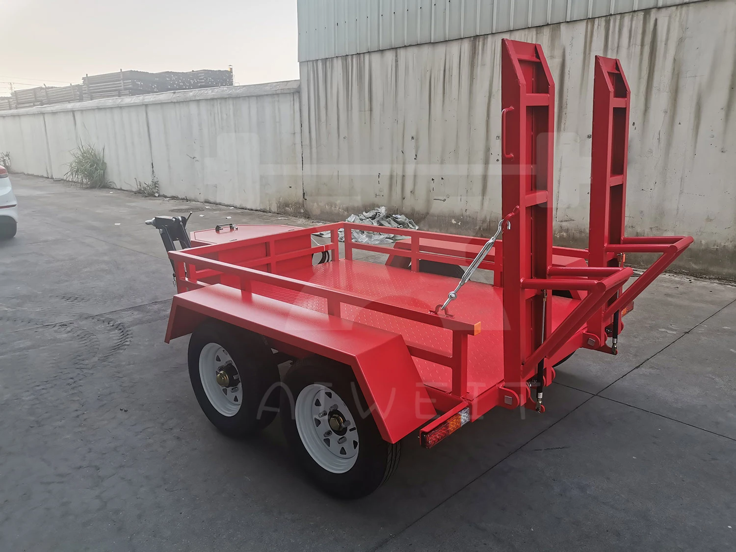 (Factory Direct Sale)Factory Price Mini Excavator Trailer Tail Plate Excavator Tilt Trailer - Image 3