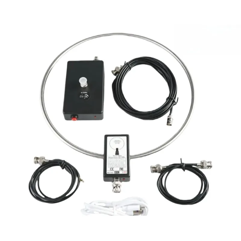 GA800 Active Loop Antenna 10KHz-159MHz HF Short Wave Small Loop Antenna MW Short Wave SSB Aviation Band