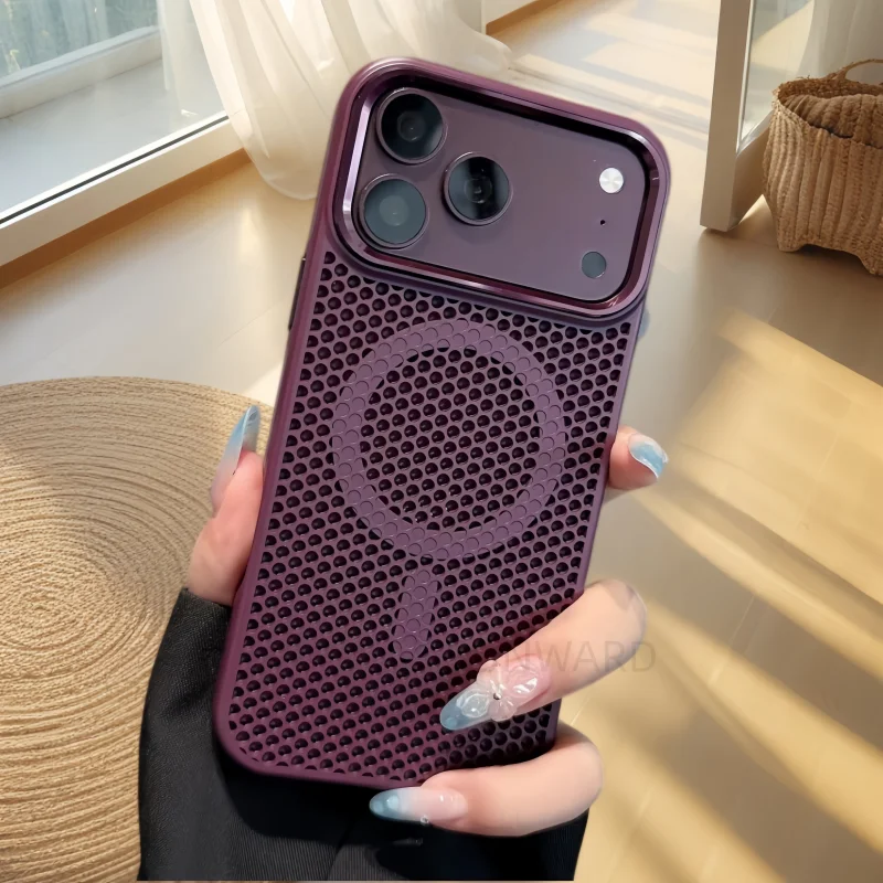 Casing Ponsel dengan Jaring Ma - Heat Dissipation Mesh Breathable Case ulasan dan harga