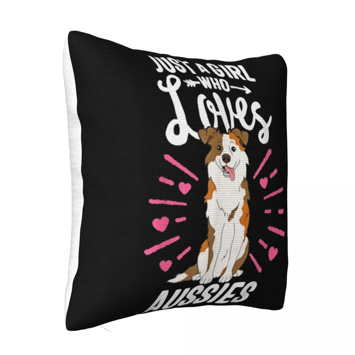 Beautiful Just A Girl Who Loves Aussies Australian Shepherd Dog Mama New Game Pillow Case