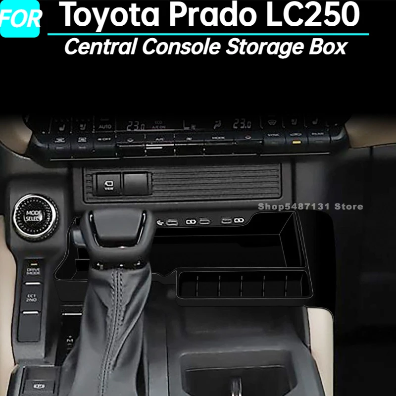 

Car Central Console Storage Box for Toyota Prado LC250 Interior Accessories 2024 2025 for Left Hand Drive