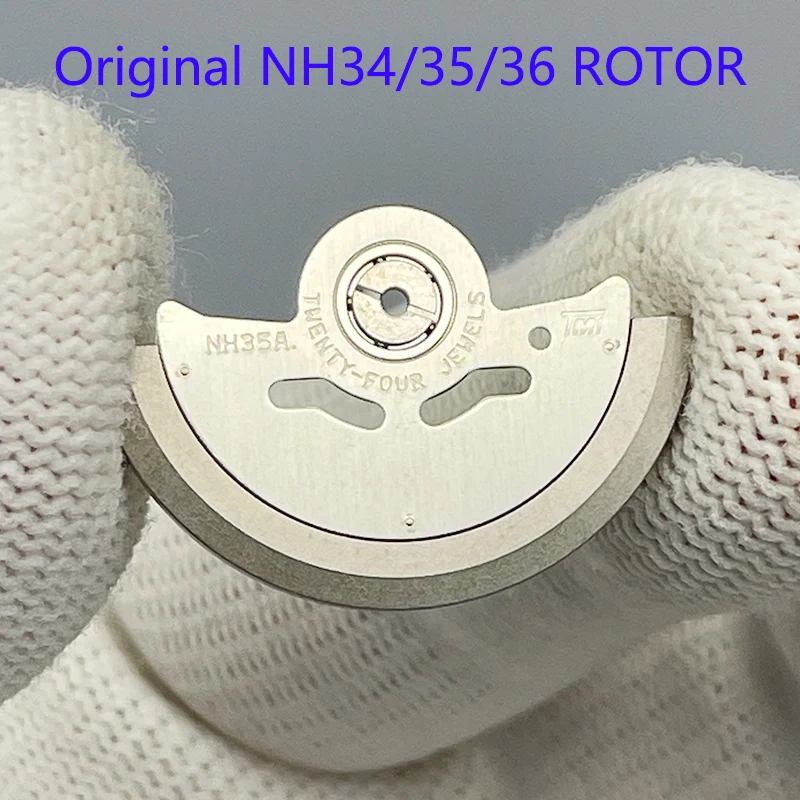 Original NH35 NH34 NH36 Movement Rotor Genuine NH34/35/36 Oscillating Weight Hammer Automatic Rotor Part Replacement TMI Version
