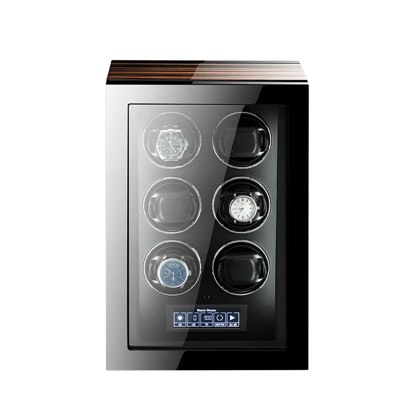 MELANCY Luxury Automatic Watch Winder Watches Safe Box with Mabuchi Motor LCD Touch Screen and Remote Control Watch Storage Box