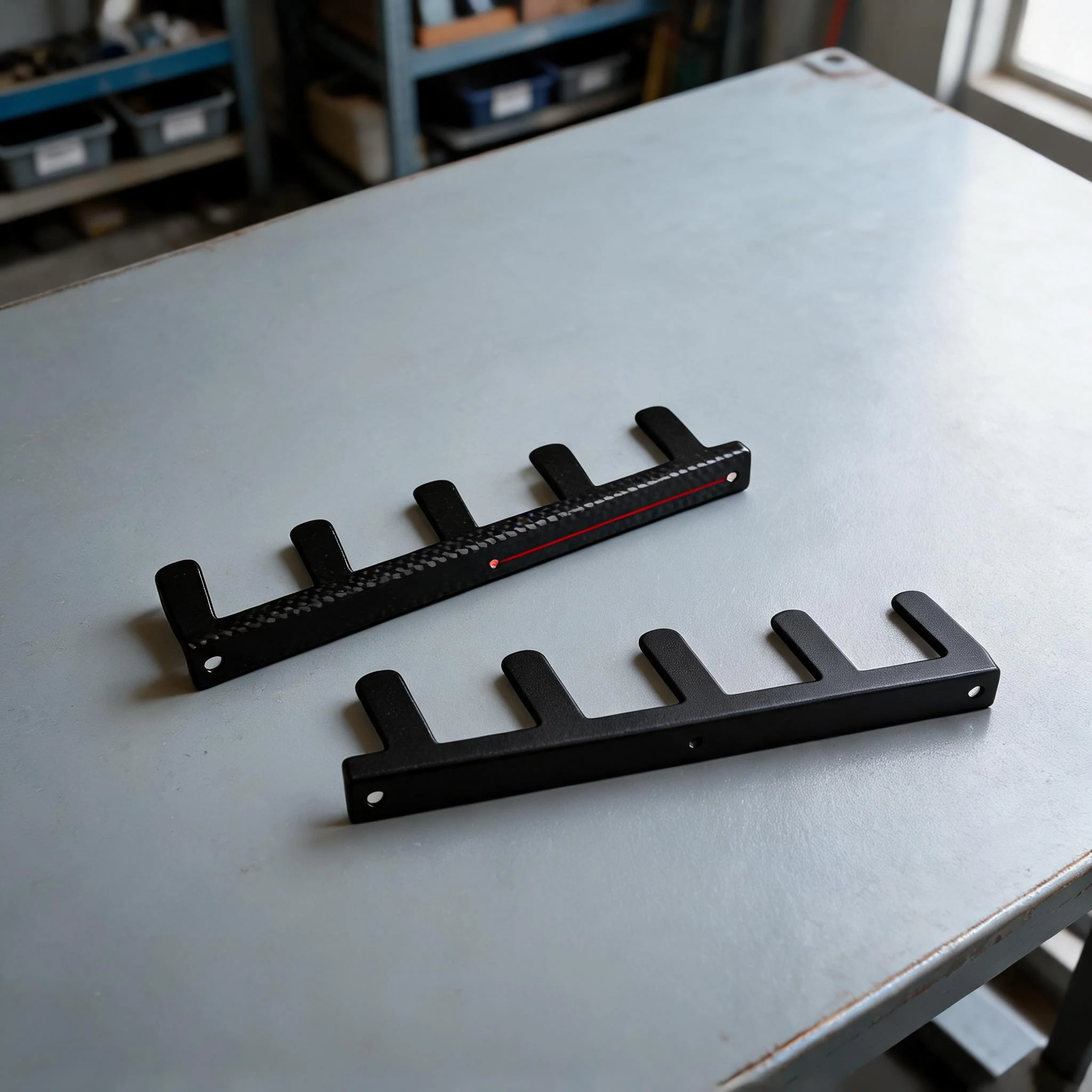 Black Alloy Wall Mount Tool Holder Rack For Shovel Rake Broom Garden Garage Storage Organizer Heavy-Duty Hand Tool Set