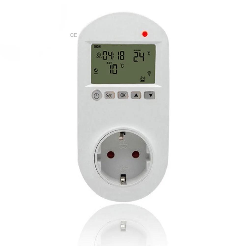 

Домашний термостат Wi-Fi с большим ЖК-дисплеем и управлением через смартфон для точного и удобного управления температурой