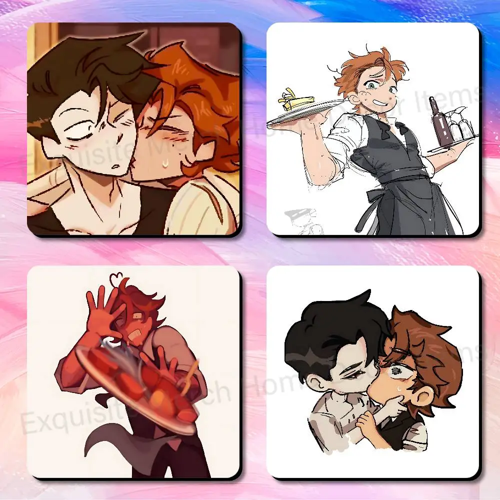 D-Dead P-Plate Vincent Rody Cute Cartoon Anime Refrigerator Magnets Soft Magnetic Heat Transfer Refrigerator Magnets Gift