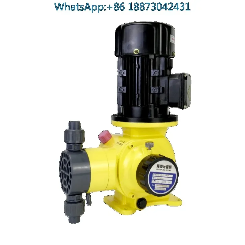 PAC-PAM high-flow PVDF dosing mechanical diaphragm metering pump with acid, alkali and corrosion resistance for sewage.