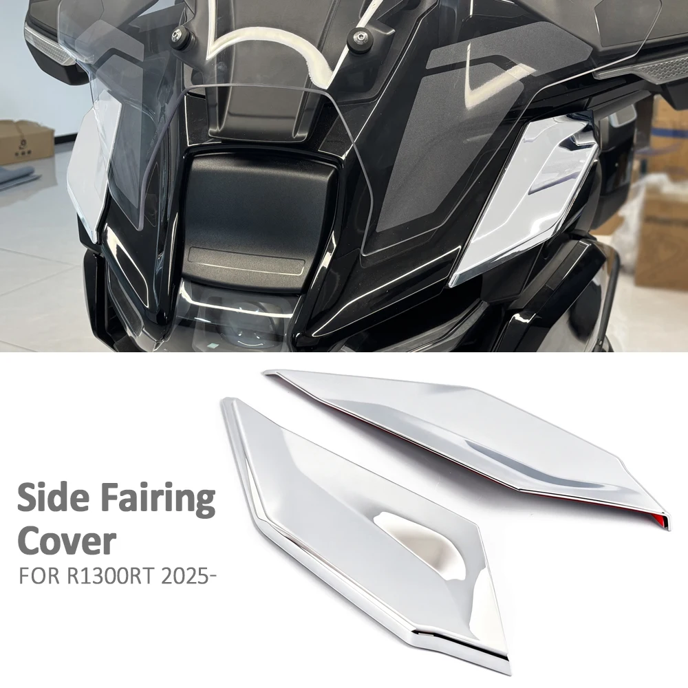 Motorcycle Accessories Chrome Black Decorative Cover Side Trim Case for BMW R1300RT R 1300RT R1300 RT R 1300 RT 2025 2026