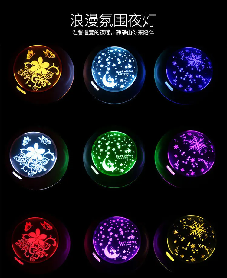Cross-border light and shadow wood grain fragrance diffuser air humidifier with colorful lights ultrasonic atomizer essential oi