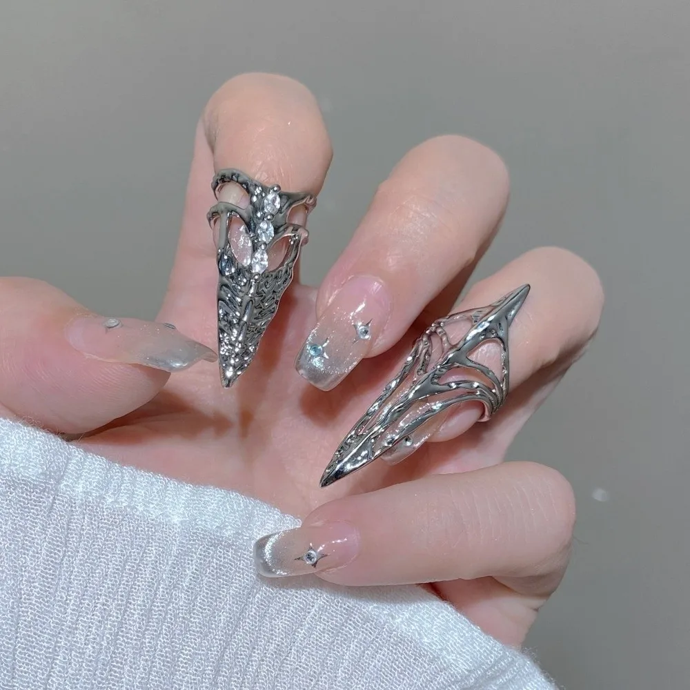 Fashion Elegant Gothic Ring Metal Rock Style Nail Ring Machinery Style Punk Punk Metal Jewelry Alternative Fashion