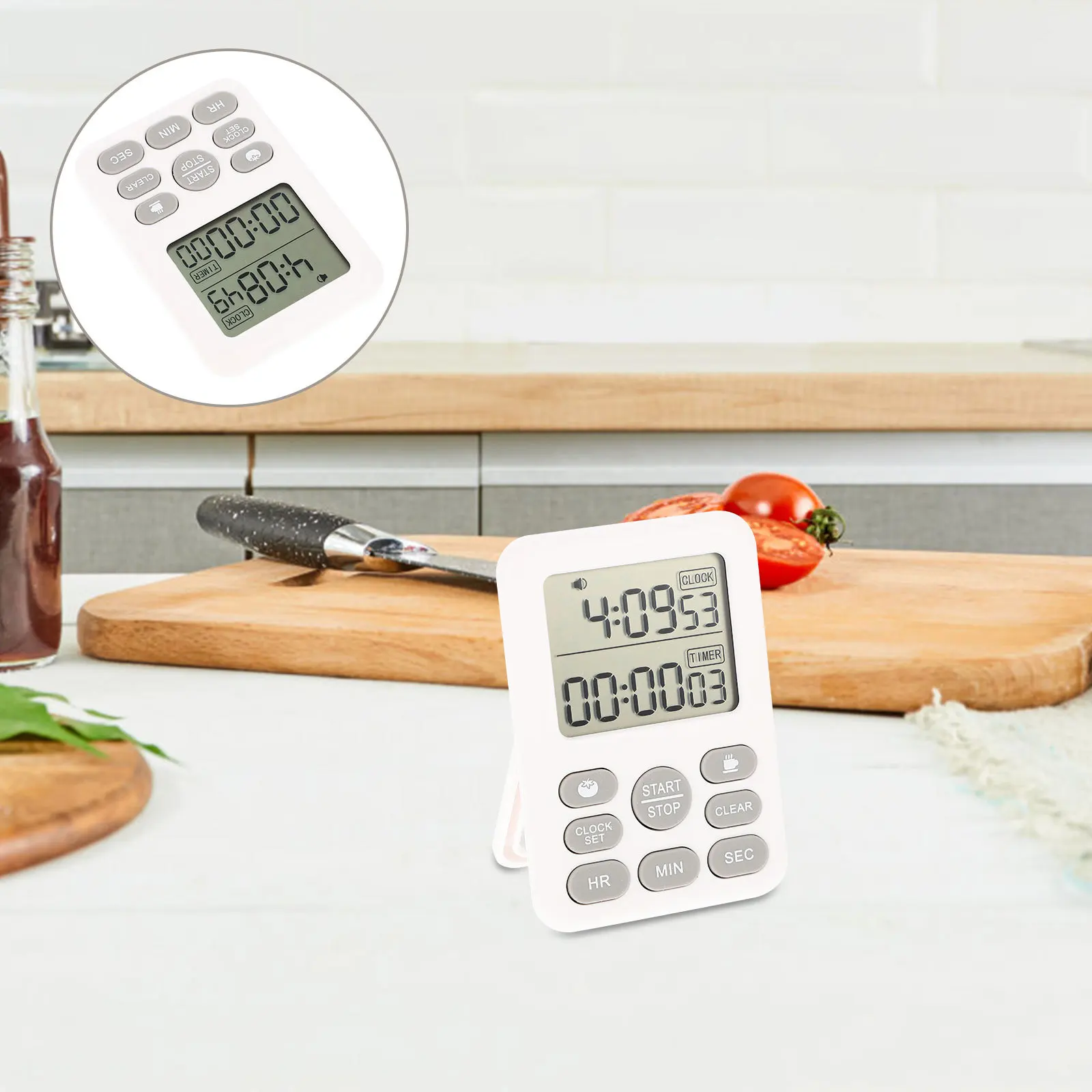 

Kitchen Baking Timer Adorable Cartoon Desktop Stand Time Management Tool for Study Cooking Baking Learning Countdown