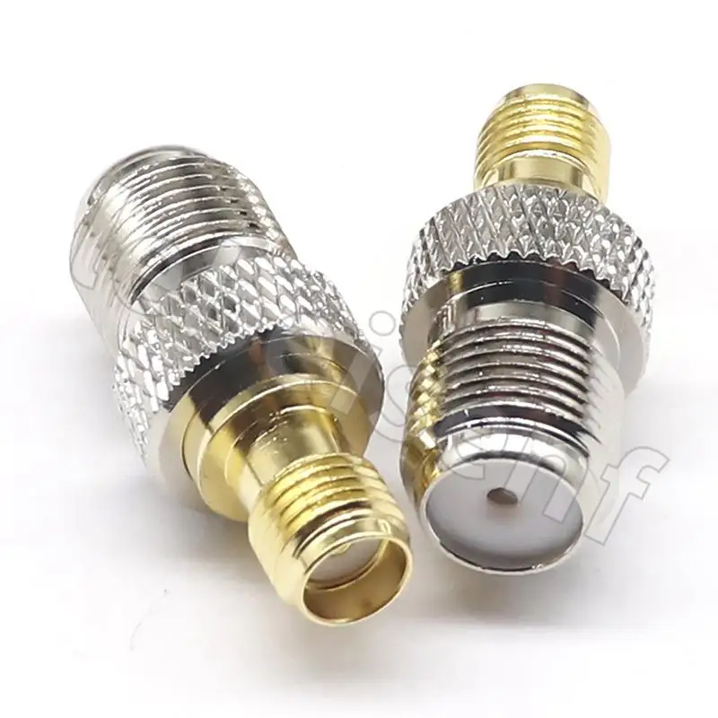 SMAK/FK Coaxial RF Adapter All Copper SMA Female to F Female High Frequency Adapter F inch