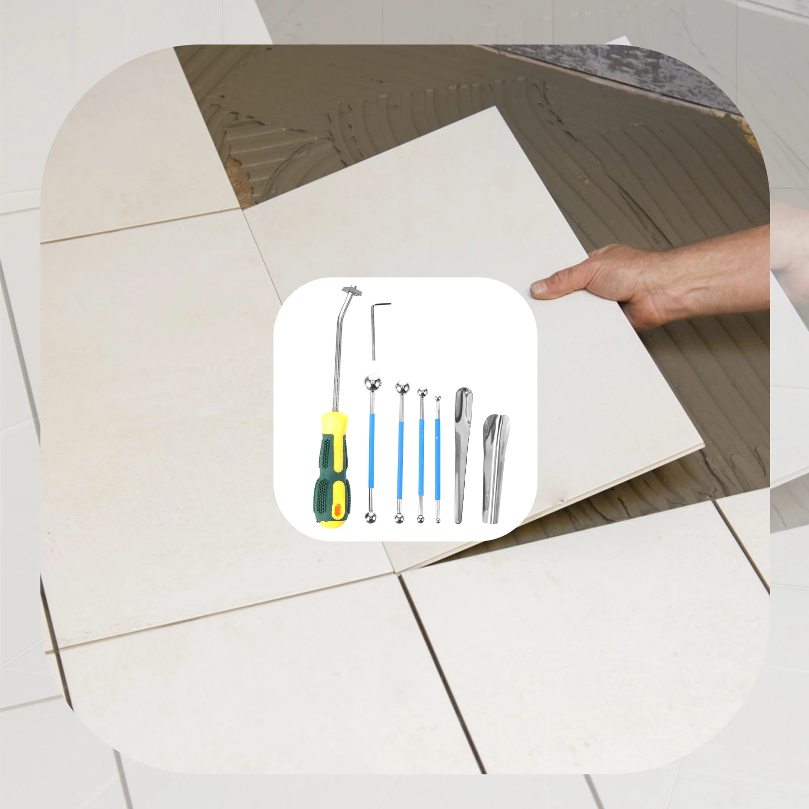 9 Pcs Seam Tool Kit Tile Grouting Tools Caulk Smoothing Caulking Finishing Cauking Finisher Applicator