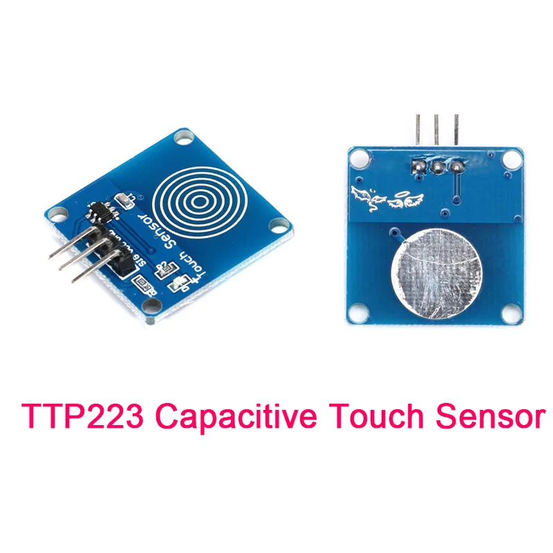 10pcs/2Pcs  TTP223 Touch Key Switch Module Touch Button Capacitive Switches Self-Locking/No-Locking Capacitive Touch Switches