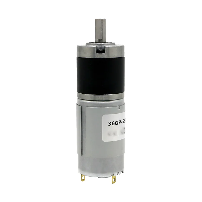 36mm Planetary Gear DC Carbon Brush Geared Motor 12v 24v 36-555 2160 ~ 8RPM Adjustable Low Speed Miniature High Torque Motor