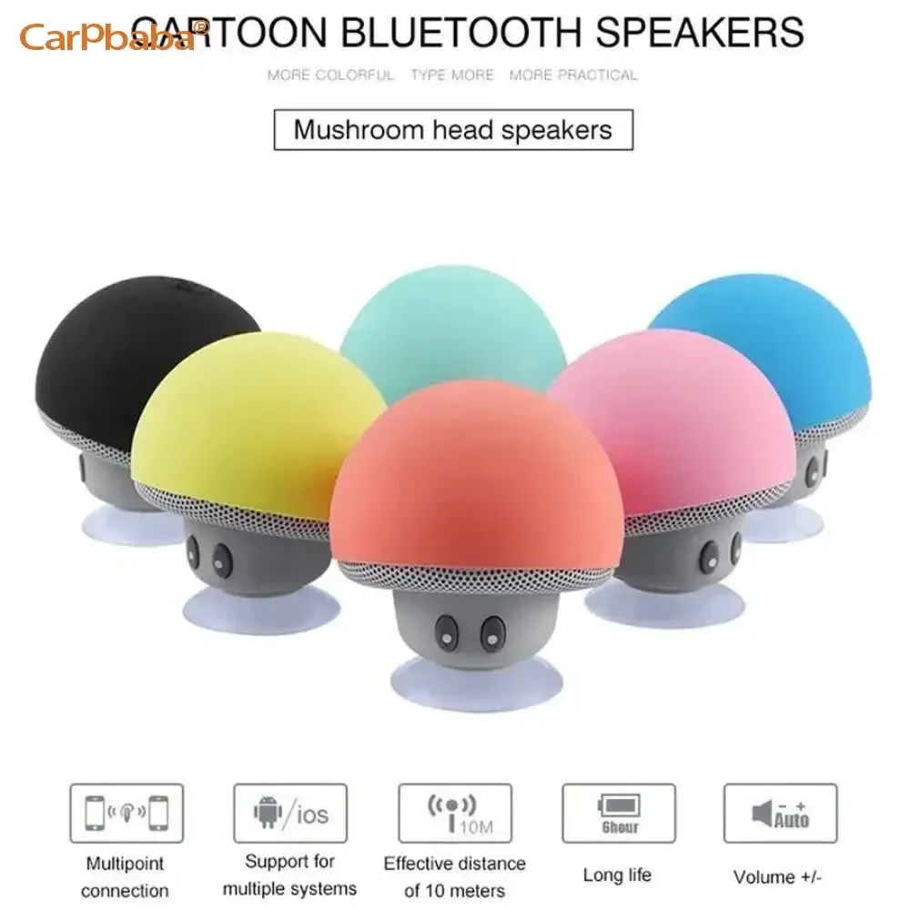 CARPBABA MR02 draagbare Bluetooth-luidspreker Krachtige zuignap Ingebouwde microfoon Bluetooth-luidspreker voor telefoondoucheverbinding