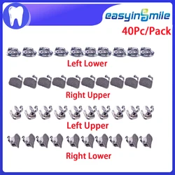40Pcs 10Packs 4Pcs/Pack materiales dentales odontologia Buccal Tube Roth/MBT 0.022 Non-convertible with Color Marking