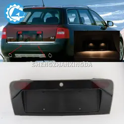 Car Rear Light Frame License Plate Light Cover Suitable for Audi A6 C5 3.0L 1998-2004 Rear License Plate Bracket Rear License Plate Light Trunk License Plate Holder