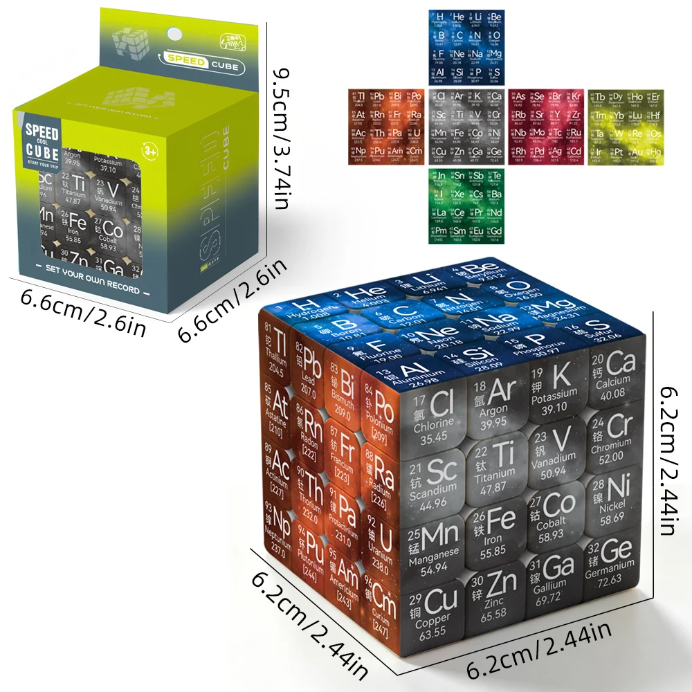Chemistry Cube 4x4 Speed Cube Professional Smooth Puzzle for Stress Relief And Competition Best Holiday Gift 4x4x4 Cube