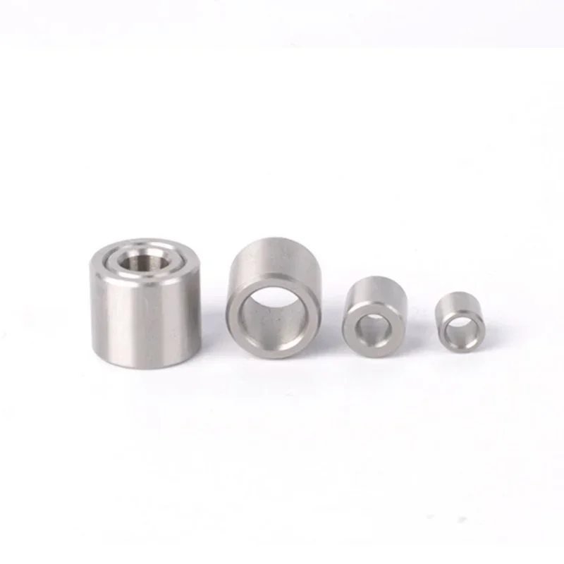 2Pcs Stainless Steel Sleeve Bushing Steel Ring Wear Resistant Bushing Inner Guide Sleeve Inside Diameter 10mm/12mm/15mm