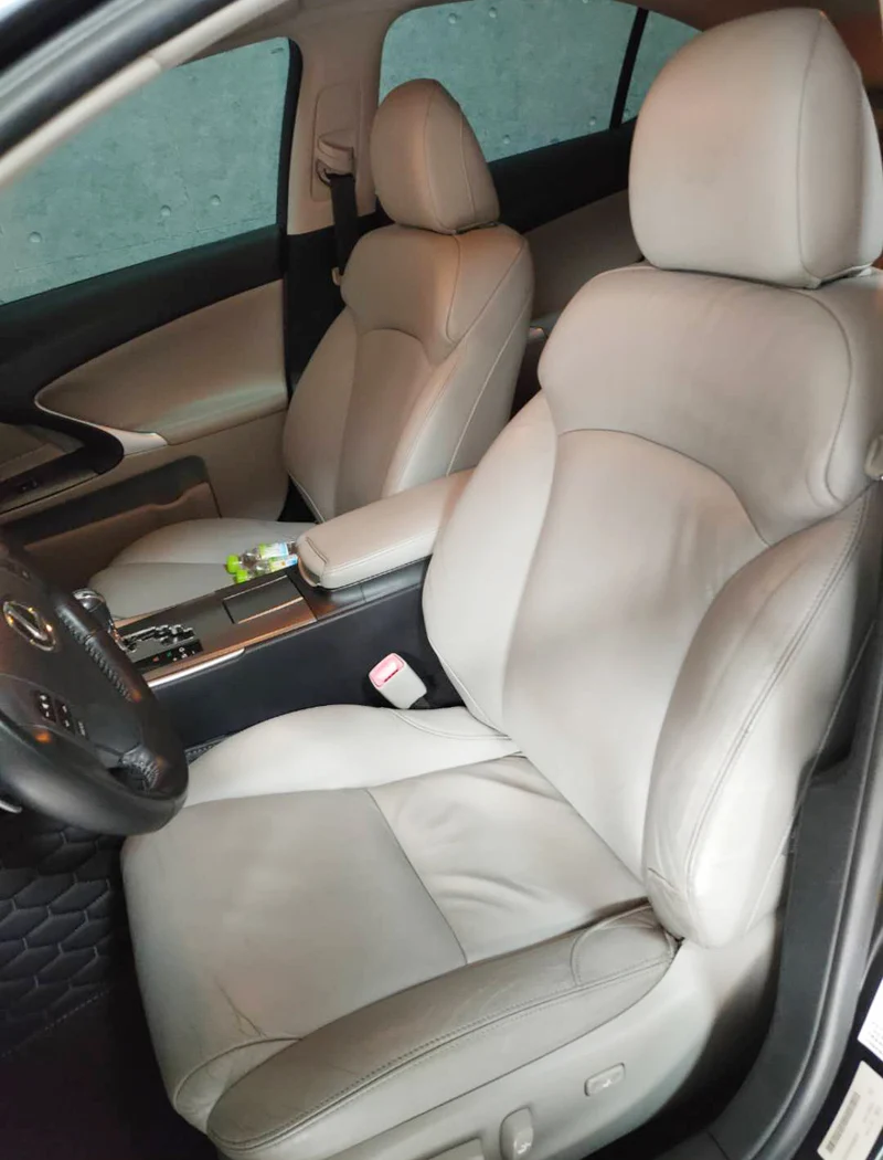 

For Lexus IS250 IS350 IS300 IS250C IS300h IS350C IS200t Automobiles Seat Covers Set Cowhide & PVC Leather Car Cushions 2004-2021