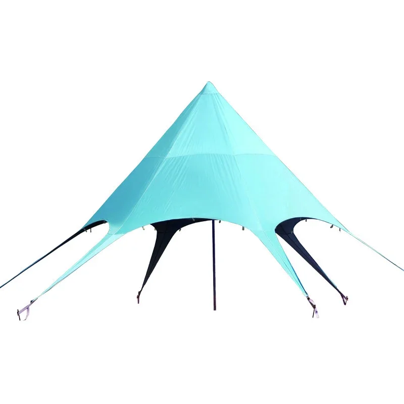 Fire Rabbit Summer Beach Hexagonal Pergola Portable Camping Star Canopy Umbrella Sunshade Outdoor Canopy Tent