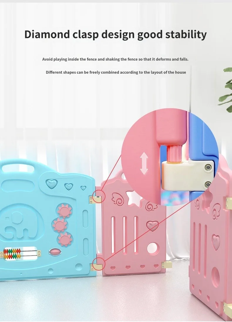 Valla de seguridad para bebés y niños pequeños, tapete para gatear, casa de juegos para niños, corralito de juguete para interiores, patio de