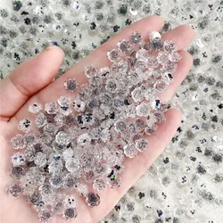 100Pcs 3D Camellia Acrylic Resin Flowers Nail Art Rhinestones Colorful 6/8mm Rose Floral DIY Jewelry Charms For Nail Decorations